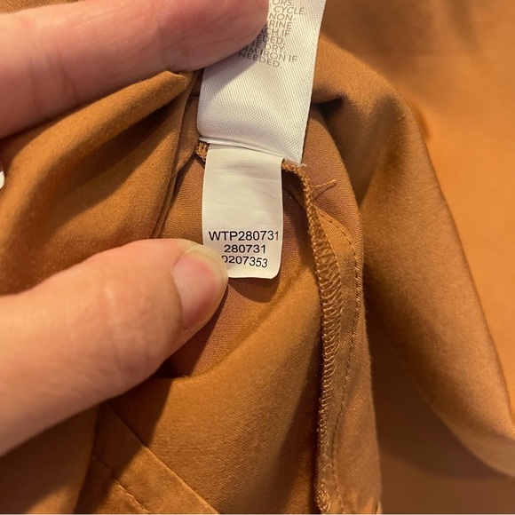 Pure Jill Women’s Sz XS  Short Sleeve Top Saffron Rust Minimalist Basic Quality - Picture 5 of 8